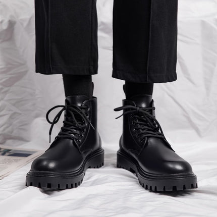 Men's Leather Boots Autumn British Style