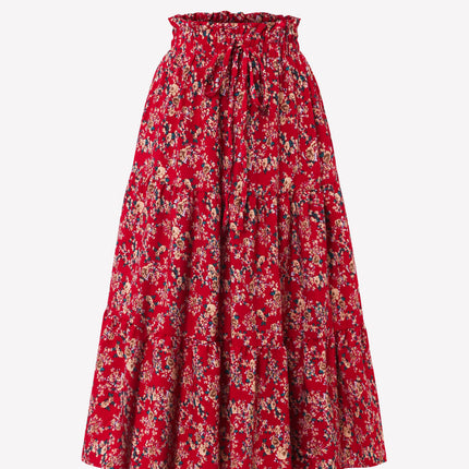 Women's Commuter Elegant Chic Floral Dress With A Full Skirt