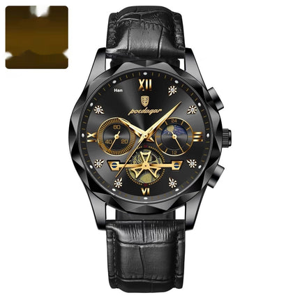 Mens Waterproof Luminous Multifunctional Fashion Watch