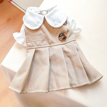 Stylish Khaki Trench Coat for Pets and Couples