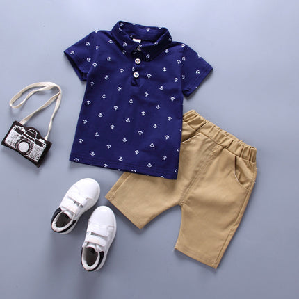 Kids Anchor Printed Clothing Set