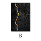B / 50x 70 Gold Frame Canvas