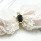 Gold Shell Black Surface / Free Size