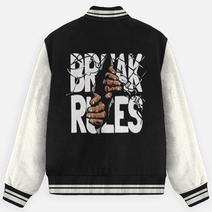 Unisex Varsity Jacket Alfaq Break rules Varsity Jacket