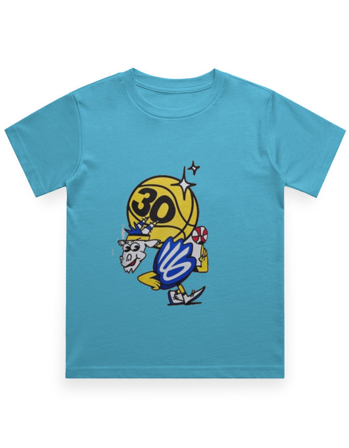 Allen Solly Boys Regular Fit Colorblock–Boy's Crew Neck T-Shirt