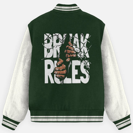 Unisex Varsity Jacket Alfaq Break rules Varsity Jacket
