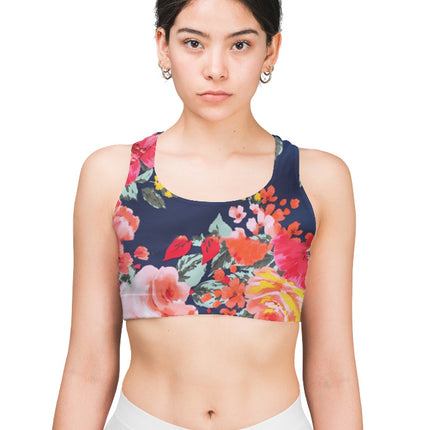 Female AOP Sports Bra | Comfortable & Stylish Activewear