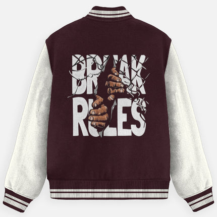 Unisex Varsity Jacket Alfaq Break rules Varsity Jacket