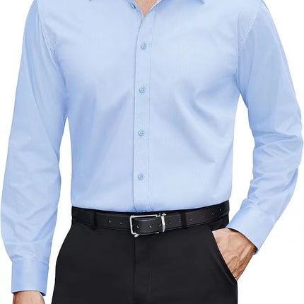 European And American Style Solid-color Men's Shirt
