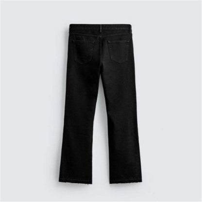 Slim-fit Washed Denim Jeans With Pocket Detailing
