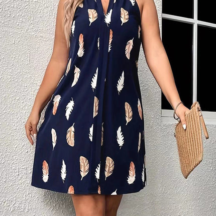 Modern Women’s Strap V-Neck Loose Comfortable Dress