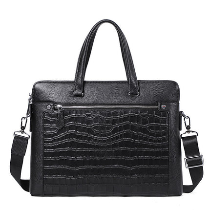 Double Zipper Compartment Briefcase For Men