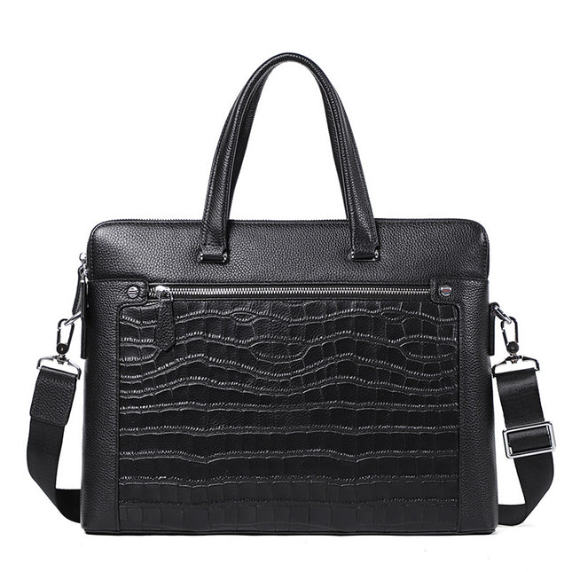 Double Zipper Compartment Briefcase For Men