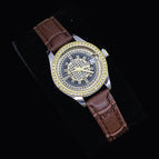 Black Brown Strap Watch