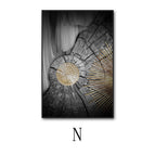 N / 50x 70 Gold Frame Canvas