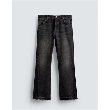 Slim-fit Washed Denim Jeans With Pocket Detailing