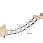 Suspension bridge ladder