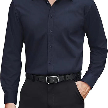 European And American Style Solid-color Men's Shirt
