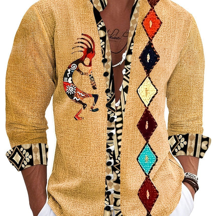 Mens Fashion 3D Printed Shirt Top
