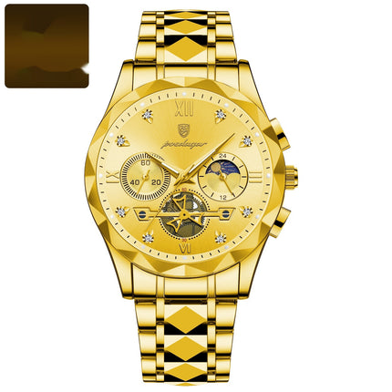 Mens Waterproof Luminous Multifunctional Fashion Watch
