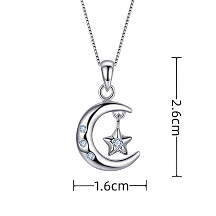 Simple Star And Moon Smart Pendant Clavicle Chain