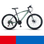 Black and green spoke wheel / 24inch 21speed