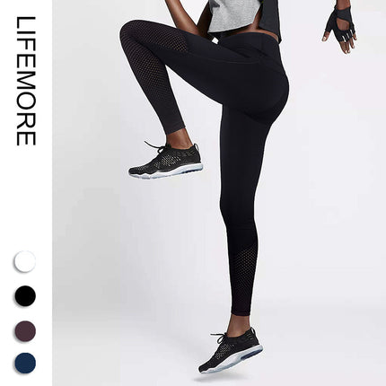 Seamless Tummy-Control Nude-Feel Running Yoga Fitness Pants