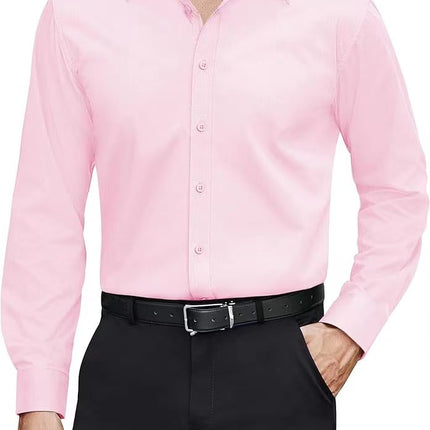 European And American Style Solid-color Men's Shirt