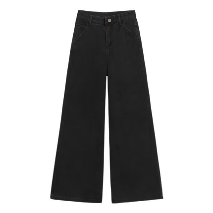 Black High Waisted Wide Leg Jeans